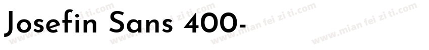 Josefin Sans 400字体转换